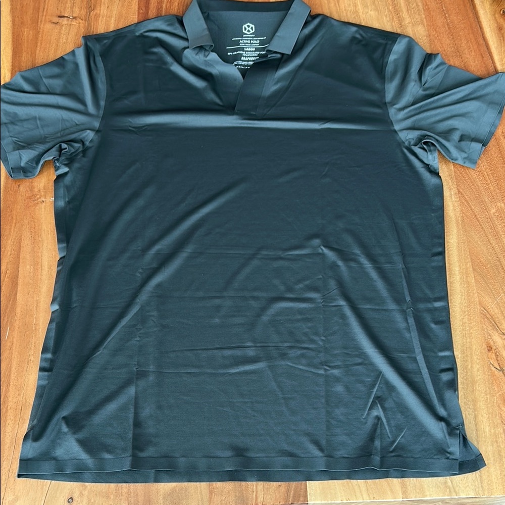 Graphene-X Active Green Grey Polo Shirt men’s large fits medium